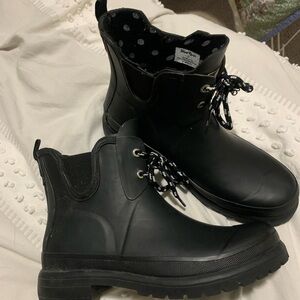 Women's Black Rain Boots